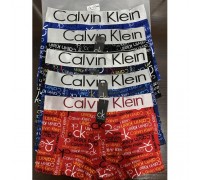 0Боксеры муж. Calvin Klein Коттон СК 5  с надписью(12 шт. в уп.)