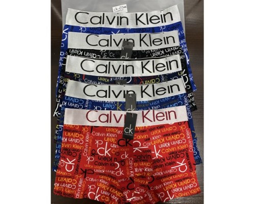 0Боксеры муж. Calvin Klein Коттон СК 5  с надписью(12 шт. в уп.)