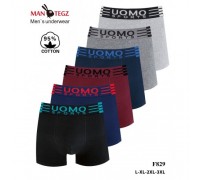 Боксери чоловічі UOMO 829 Котон асорті М-3XL (12/24 шт. в уп.)