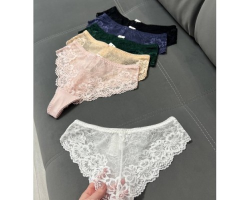 Труси жін. NADIZI 9532 Коттон асорті з мереживом  XL-3XL (24 шт в уп.)