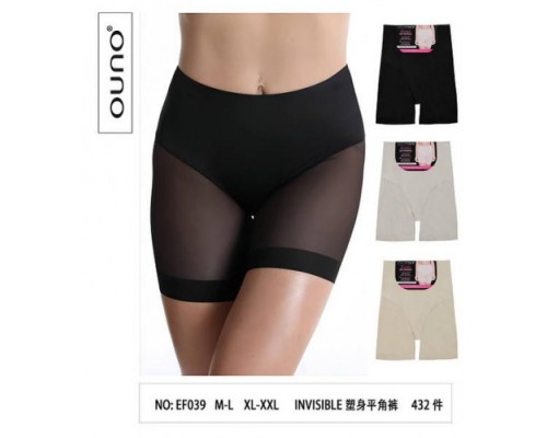 Утяжка Ouno 039  бежевый+черный  М-L/XL-2XL  (12/24 шт в уп)
