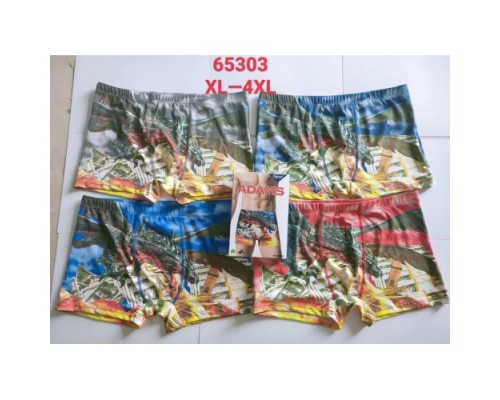 Боксеры муж. ADAMS 65303 Коттон новогоднее ассорти XL-4XL (6/12 шт. в уп.)