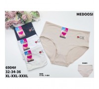 Трусы жен. MEDOSI 6904  ассорти р-р XL-3XL ( 24 шт в уп.)