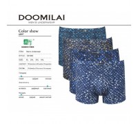 Муж. Боксеры Стрейч+Бамбук DOOMILAI D-01880 ассорти ХL-4XL (6шт.)