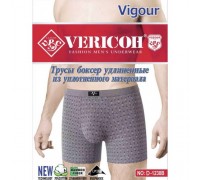 0Бокс. чоловічі подовжені Коттон + бамбук VERICON 1238 асорті XL-4XL (12/6 шт в уп)