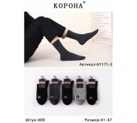 Шкарпетки чоловік. високий Бавовна Корона 171-2 асорті 41-47 (10 шт в уп)