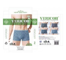 0Бокс. чоловічі Бамбук VERICON 3410 асорті XL-4XL (12/6 шт в уп)