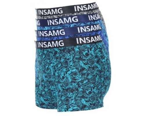 боксеры INSUNG Хлопок+бамбук  12009 ассорти  ХL-4XL (12/6шт)