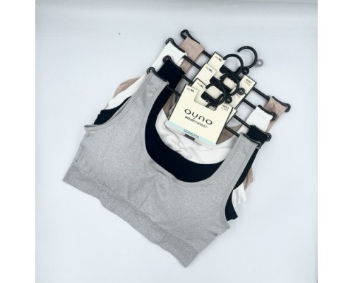 Топ жін. OUNO 6570-1  поліамід без застібки.вставна чашка  асорті M-L/XL-2XL (12 шт в уп.)