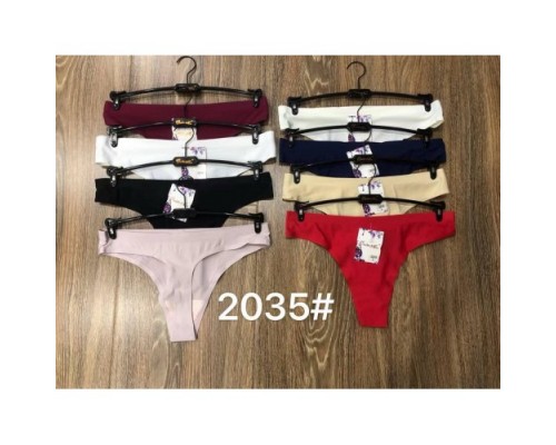 Стринги жен. бесшов. фибра DONAFEN 2035  M-XL (6шт. в уп.)