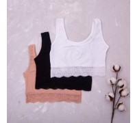 ТОП подросток Nicoletta 73933-5 Коттон широкая бретель   (10 шт. в уп.)