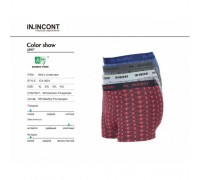 боксеры Инконт  3624 Бамбук ассорти  ХL-4XL  (12/6шт)
