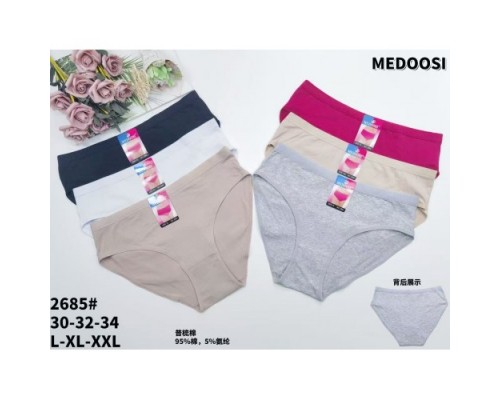 Трусы жен. MEDOSI 2685 ассорти  L-2XL (24шт в уп.)