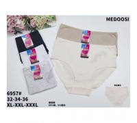 Трусы жен. MEDOSI 6957 ассорти  XL-3XL (24шт в уп.)