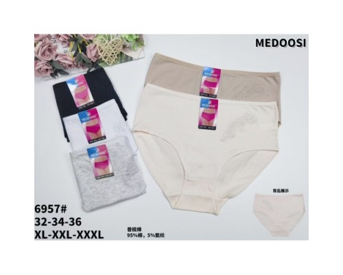 Трусы жен. MEDOSI 6957 ассорти  XL-3XL (24шт в уп.)