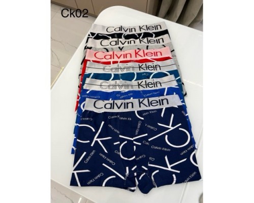 0Боксери чоловік. Calvin Klein Коттон 2СК з літерами 12 шт. в уп.)