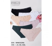 Трусы жен. FINELLA 82906  бесшовные ассорти р-р М-XL ( 24шт в уп.)