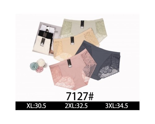 Трусы жен. NADIZI 7127  ассорти р-р XL-3XL (24шт в уп.)