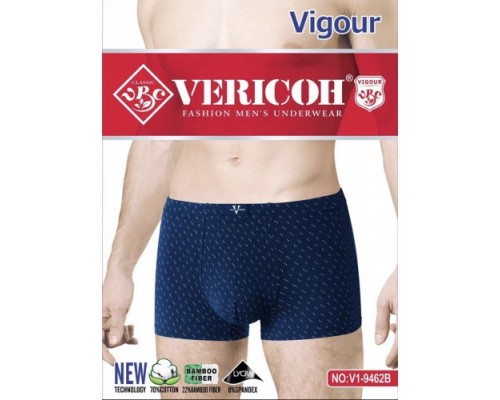 0Бокс. чоловічі Коттон+бамбук VERICON 9462 асорті XL-4XL (12/6 шт в уп)