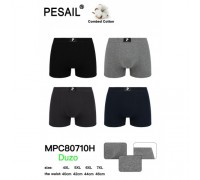Боксери чоловічі батал PESAIL 80710 коттон асорті 4ХL-7XL (12 шт в уп)