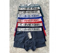 0Боксери чоловік. Calvin Klein СК 1 Коттон кольорове асорті широка гумка ХL-3XL (12 шт. в уп.)