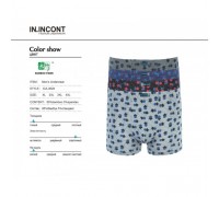 боксеры Инконт  3628 Бамбук ассорти  ХL-4XL  (12/6шт)