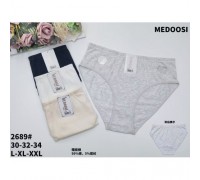 Трусы жен. MEDOSI 2689  ассорти  L-2XL ( 24 шт в уп.)