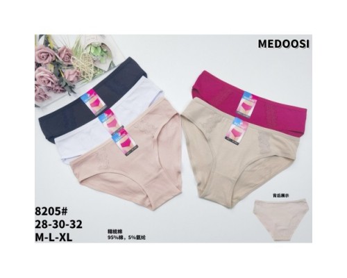 Трусы жен. MEDOSI 8205  ассорти  М-XL ( 24 шт в уп.)