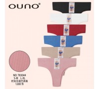 Трусы  жен.  OUNO 83044  полиамид  ассорти  S-M. L-XL. (24 шт в уп.)