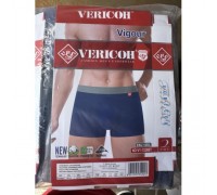 0Бокс. чоловічі Коттон+бамбук VERICON 1328 асорті 2XL-4XL (12/6 шт в уп)