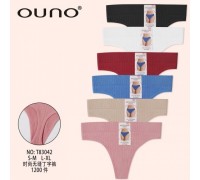 Стринги  жен.  OUNO 83042  полиамид  ассорти  S-M. L-XL. (24 шт в уп.)