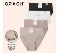Трусы жен. SPACH 9307 полиамид белый, бежевый, черный М-2XL (24 шт в уп.)