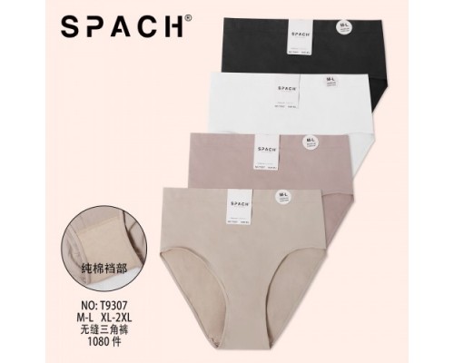 Трусы жен. SPACH 9307 полиамид белый, бежевый, черный М-2XL (24 шт в уп.)