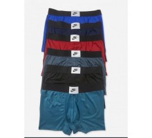 0Боксери чоловічі NIKE Коттон+бамбук асорті широка гумка ХL-3XL (12 шт. в уп.)