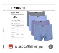 боксери БАТАЛ UNIRICH 38003 Бавовна асорті 5XL-7XL (12/6шт. в уп.)