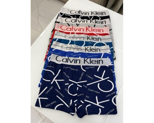 0Боксери чоловік. Calvin Klein Котон СК 2 з малюнком буквами (12 шт. в уп.)