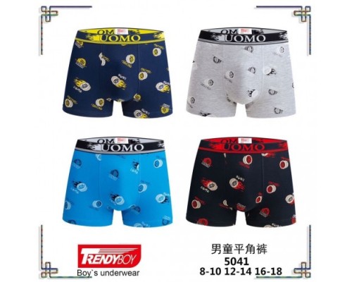 0Бокс. подрост. UOMO Коттон 5041 ассорти  8-10. 12-14. 16-18 лет (12/24 шт. )