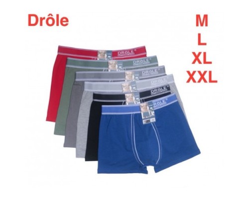 Боксеры муж. DROLE 3003 ассорти М-2XL (12 шт. в уп.)