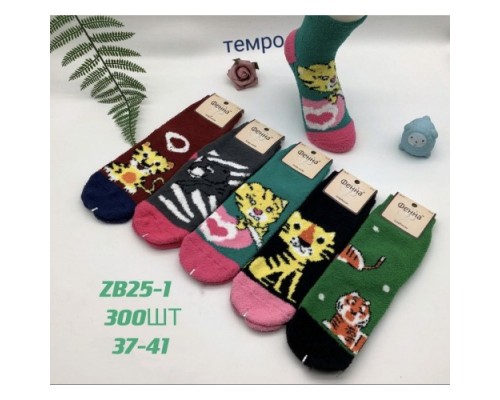 Шкарпетки жін. високі поліестер ФЕННА 25-1 асорті 37-41 (10 шт в уп)