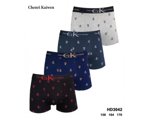 Боксеры подросток Chenri Kaiwen 3042 ассорти 152-170 рост (12/24 шт. в уп.)
