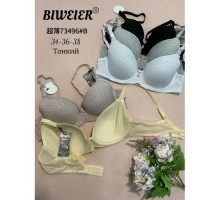 Бюст BIWIER 73496 В тонкий поролон білий 75-85 ( 6 штук в уп)