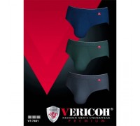 Плавки чоловічі Коттон VERICON 7401 асорті 2XL-4XL (12/6 шт в уп)