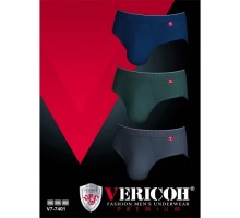 Плавки чоловічі Коттон VERICON 7401 асорті 2XL-4XL (12/6 шт в уп)