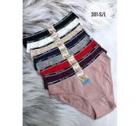 Труси жін.в рубчик Body Key 301 асорті  (24 шт. в уп.)