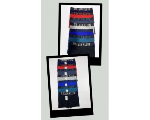 0Боксери чоловічі Calvin Klein СК 21 Коттон асорті ХL-3XL (12 шт. в уп.)