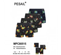 Боксери чоловічі PESAIL 80515  котон асорті з приколомі M-2XL (24/12 шт)