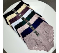 Труси фібра+мереживо BIWIER 239  асорті ХL-3XL (24 шт. в уп)