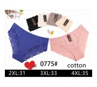 Труси жін. NADIZI 0775 Коттон асорті  XL-3XL (24 шт в уп.)