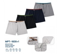 Боксери чоловічі батал PESAIL 1830+1 коттон асорті 4ХL-7XL (12 шт в уп)