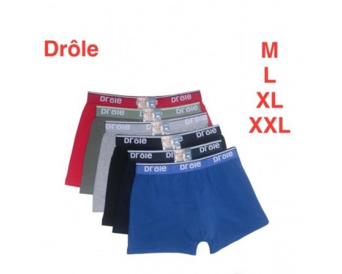 Боксеры муж. DROLE 3004 ассорти М-2XL (12 шт. в уп.)